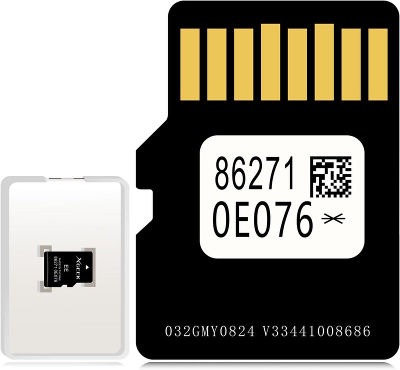XGEEK Navigation SD Card Map Update Accessories 86271 0E076 Compatible with Toyota Tacoma HighlanderRAV4 Tundra 4Runner Sienna Prius Venza Mirai CorollaUSA/Canada - Image 1